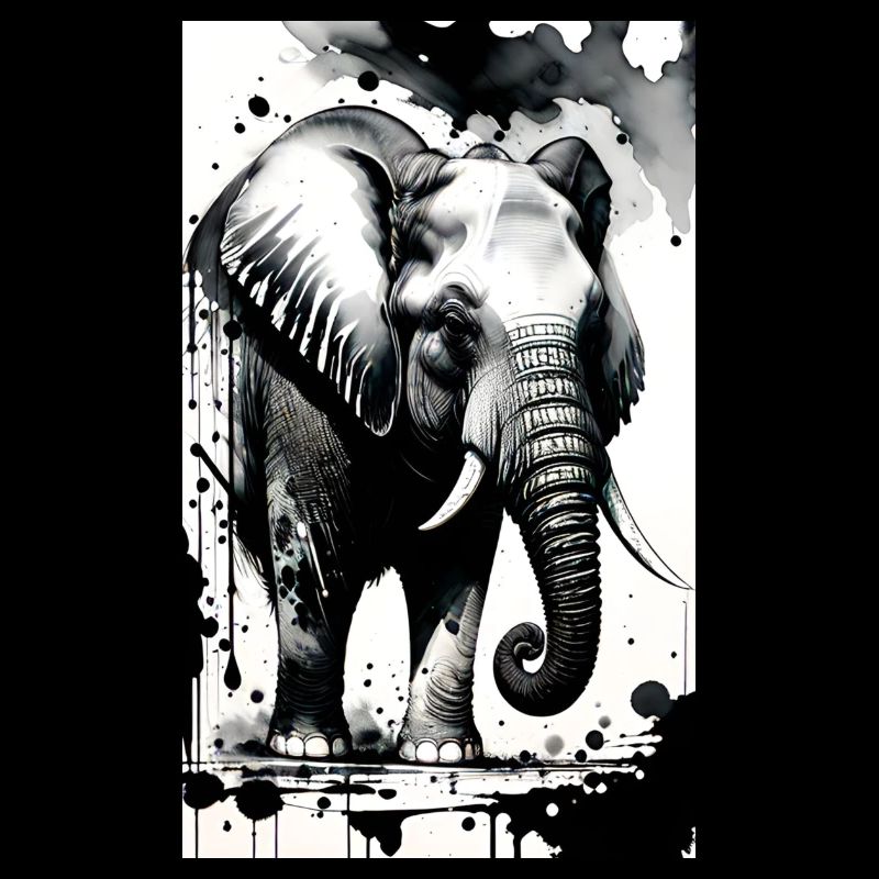 Fierté élégante de l’éléphant