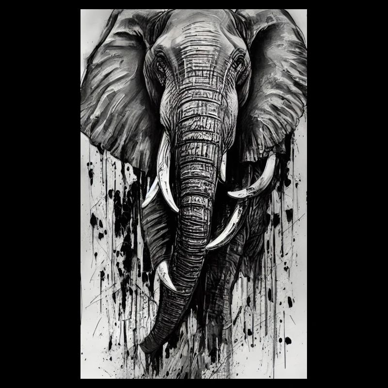 Majesté éléphant élégante