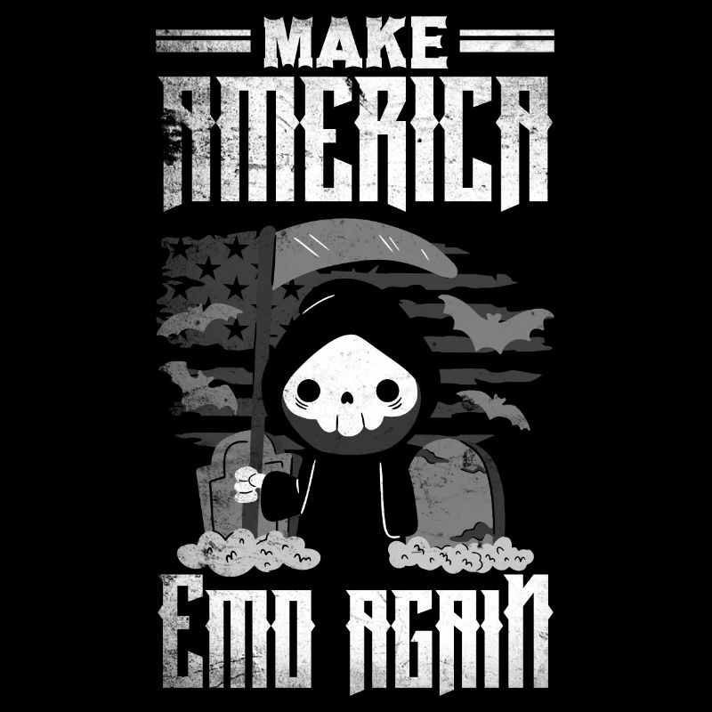 Emoticon Make America Emo Again Emocore Esthétique