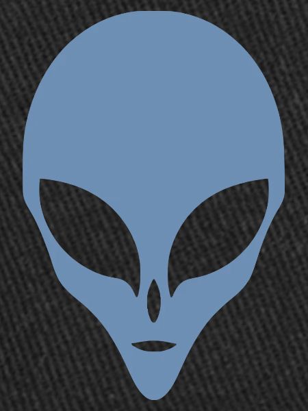 Alien Silhouette Head Face