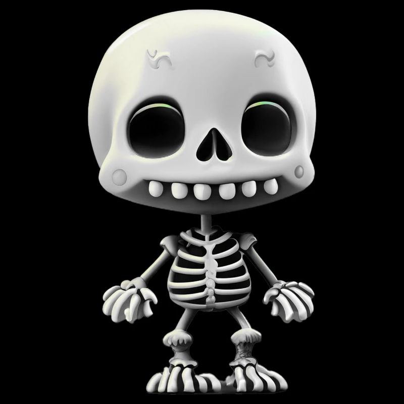 Joyeux Halloween squelette mignon effrayant drôle effrayant