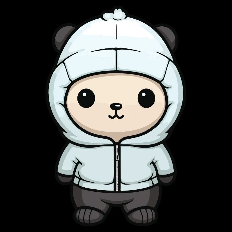 Polar Bear Winter Bear Comic Cute