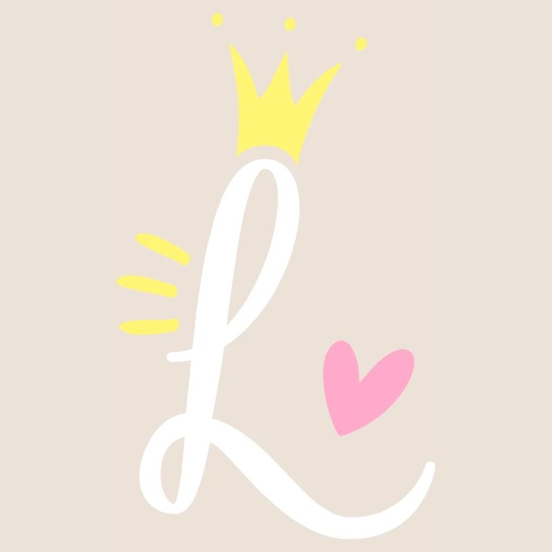 Lettre L Lettre initiale Couronne