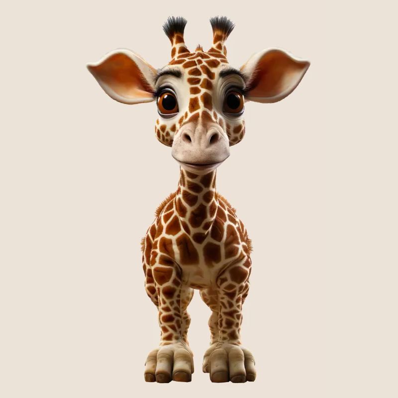 Drôle de bébé girafe