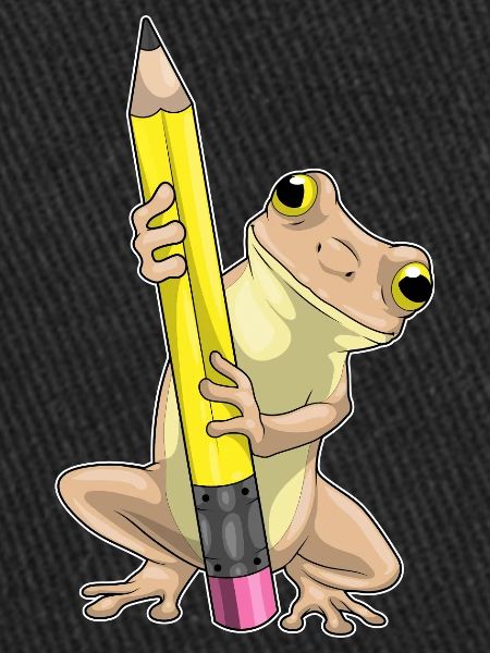 Grenouille élève crayon école