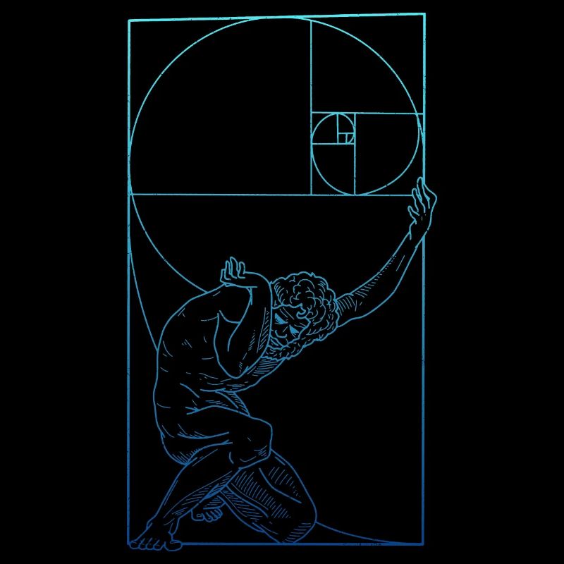 Fibonacci Geomterie Spirale Mathe Lehrer Kunst