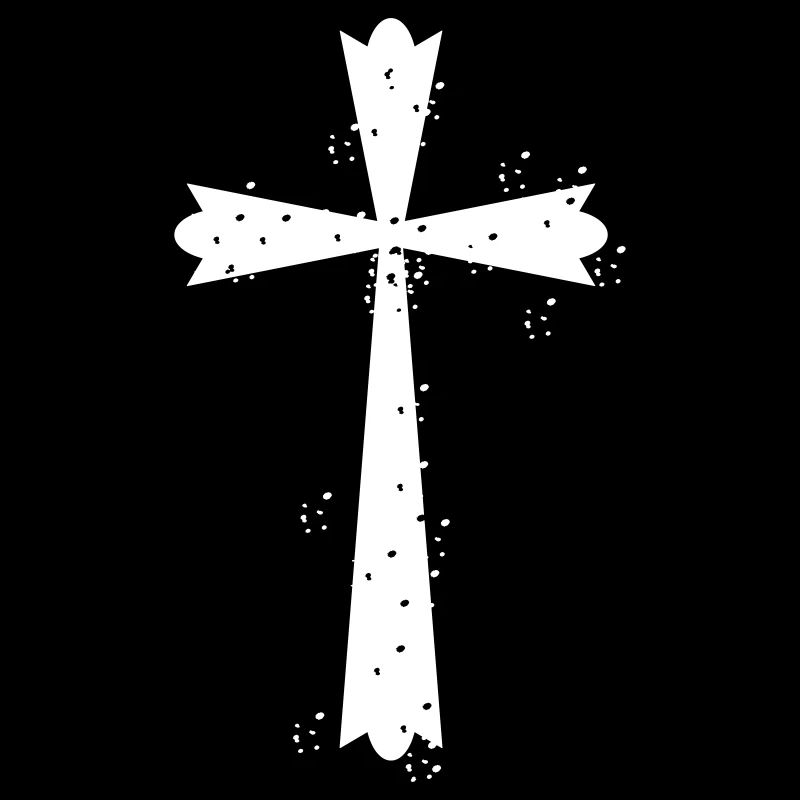 Cross with white spots > vector graphics