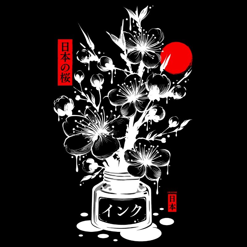 Japanese Cherry Ink - White
