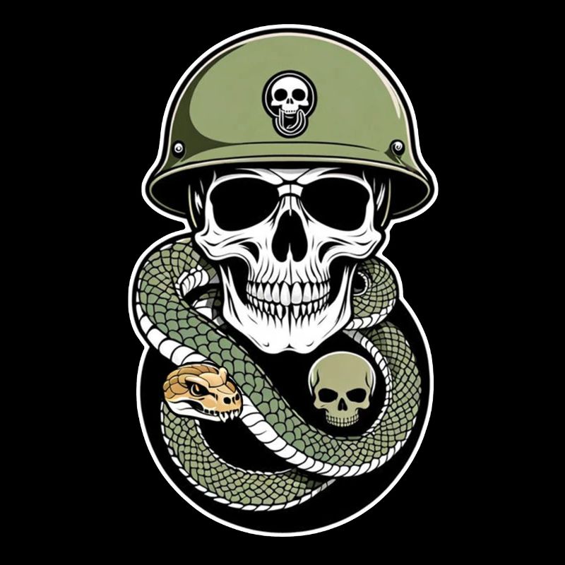 Snake Skeleton and Tattoo