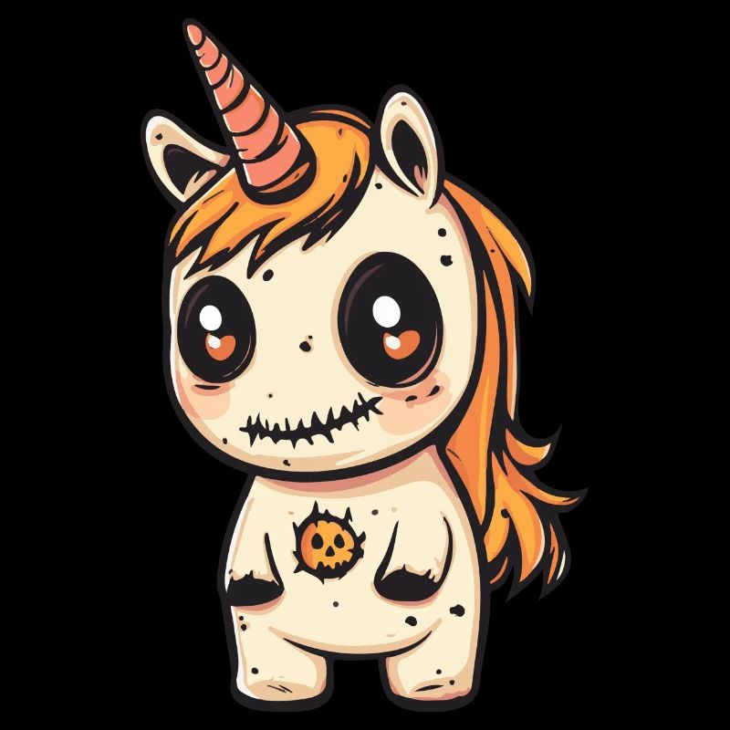 Licorne Halloween Zombie