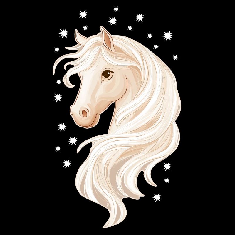 Cheval avec des étoiles