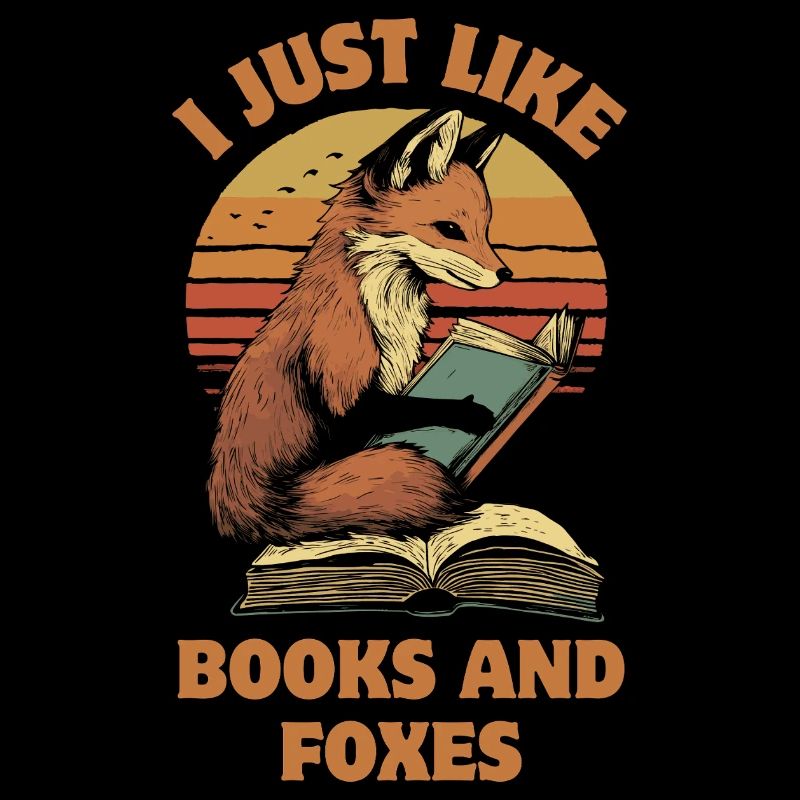 Fox with books