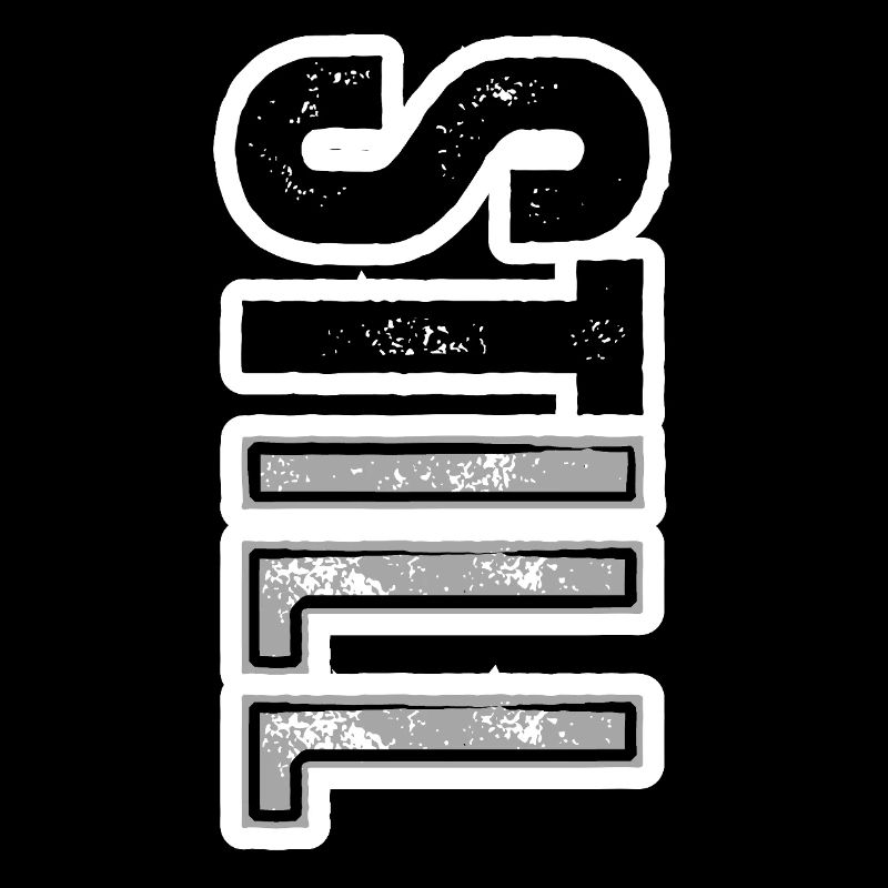 STILL ILL – lettrage vertical brut dans le style de la rue