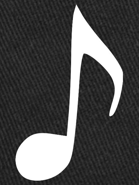 Music note white music