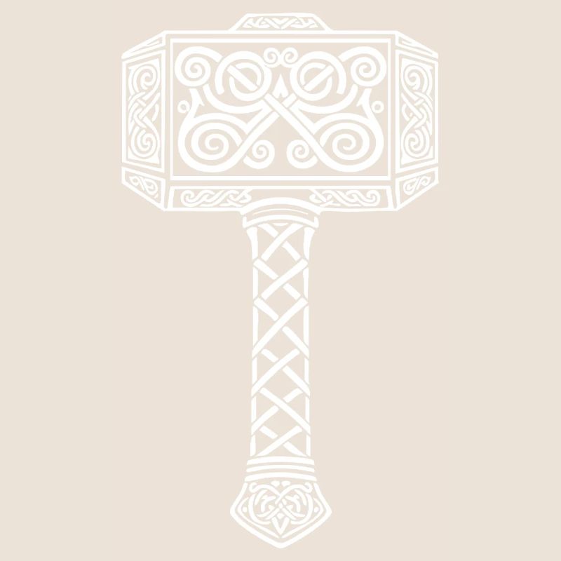 Mjölnir Thors Hammer Wikinger-Maskottchen