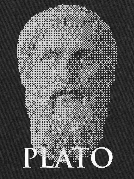 Plato Halftone Portrait