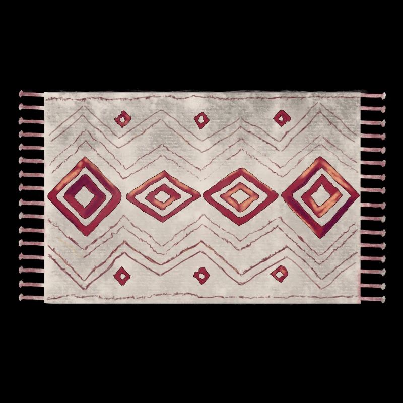 Tapis marocain dessiné à la main