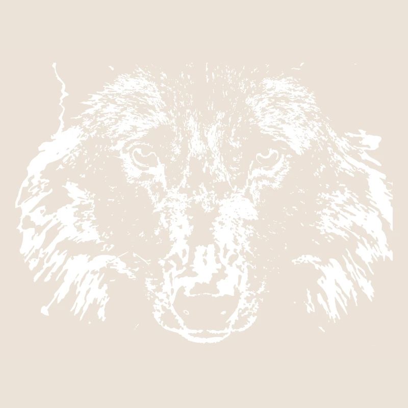 wolf,weiß,illustration,portrait,front