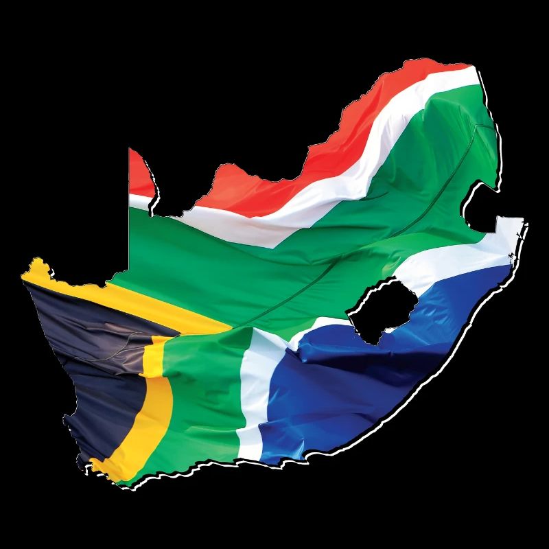 Echte Südafrika Flagge – Flag Map