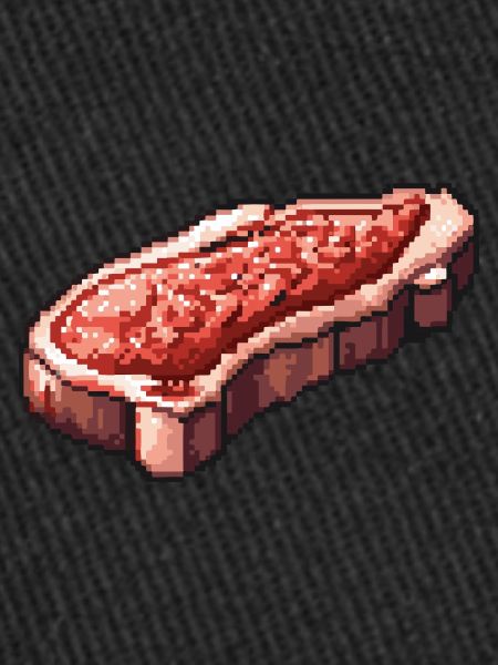 Steak Filet Pixel Icon