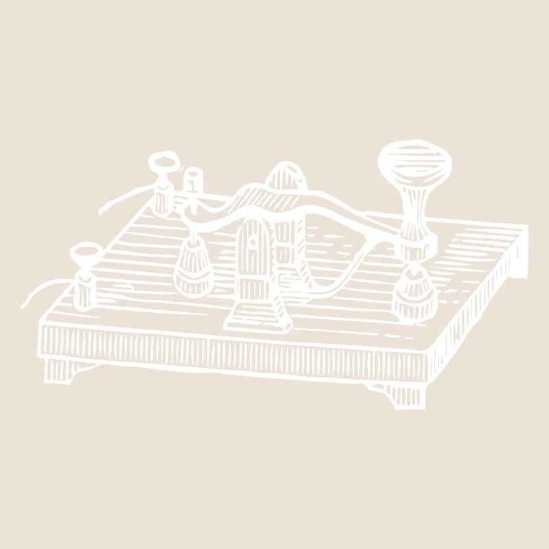 Vintage Morse Code Device, Retro Communication