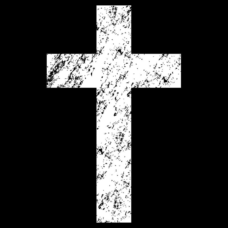 Christliches Kreuz mit Abnutzungseffekt