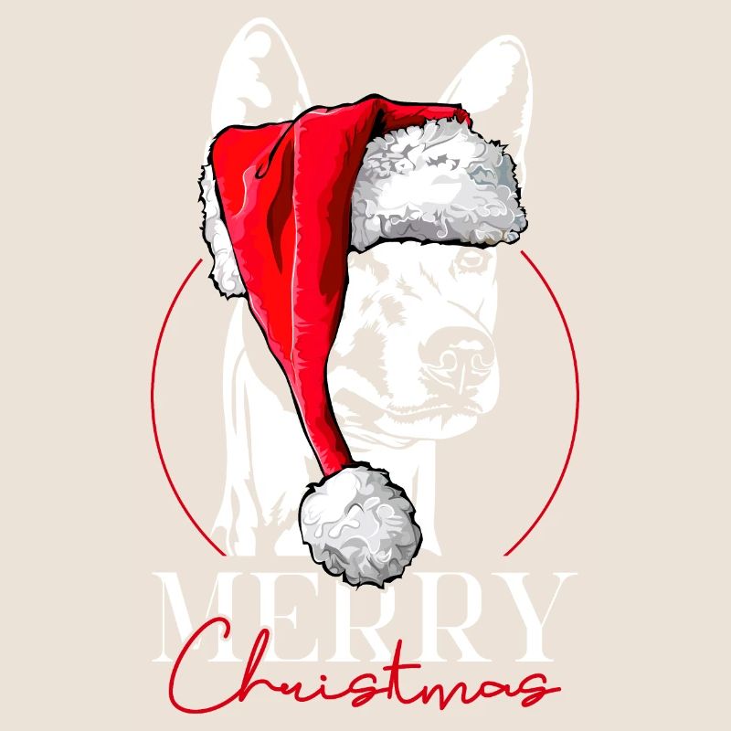 Père Noël Basenji Joyeux Noël Chiens Wilsigns