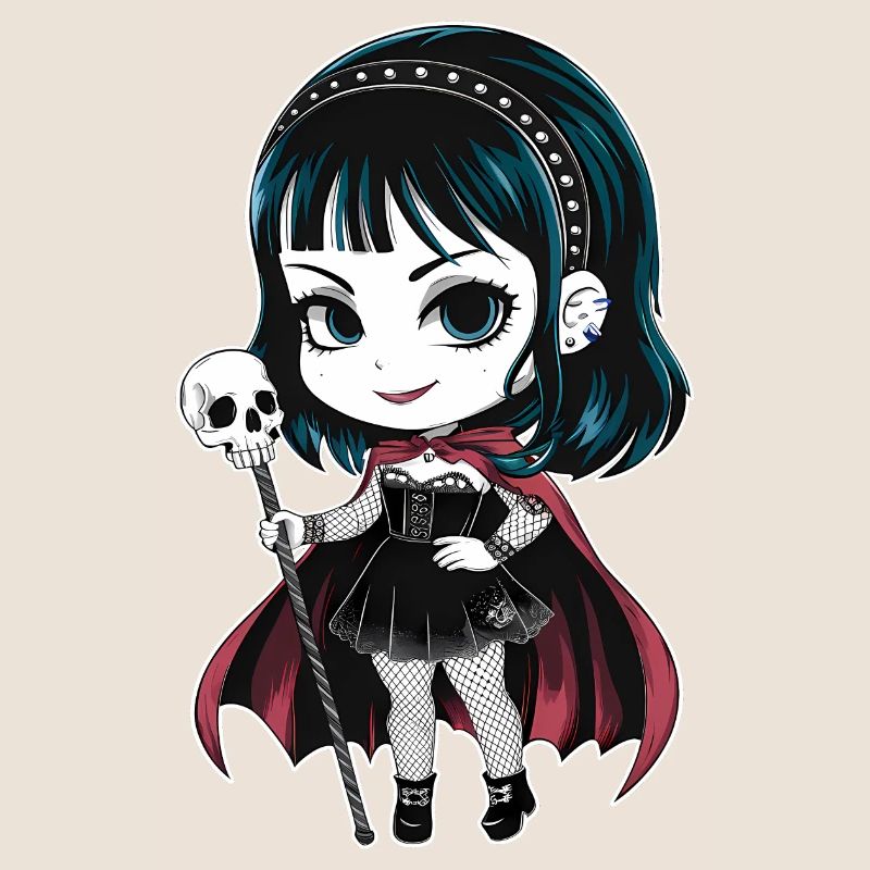 Chibi Gothic-Mädchen