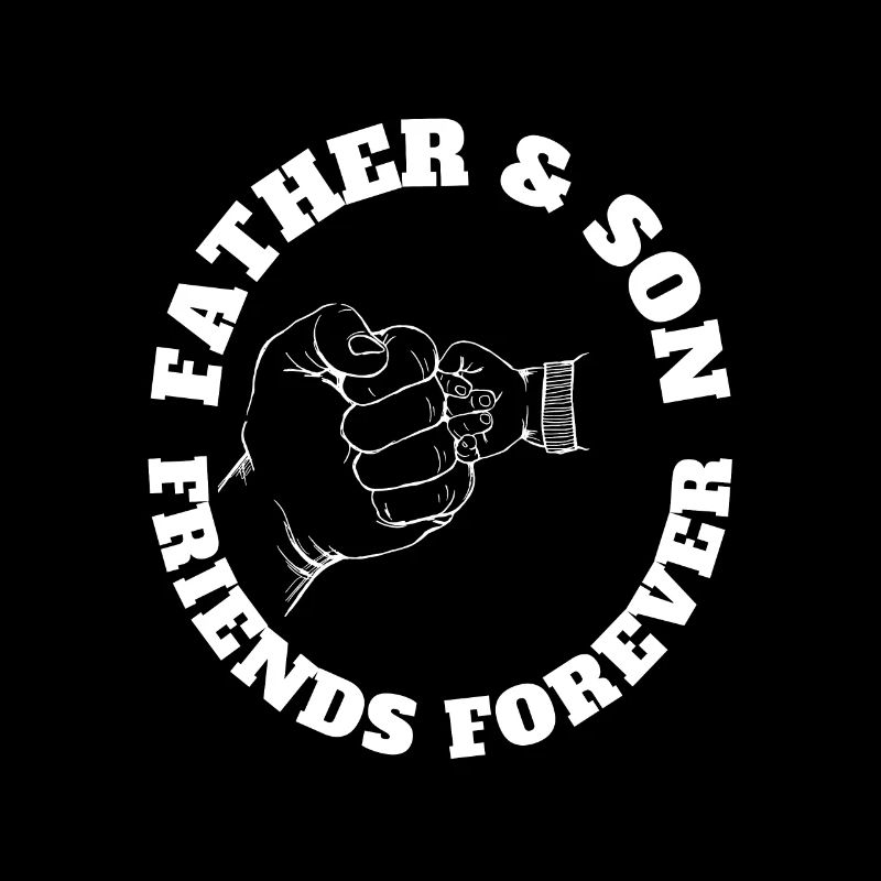 Father & Son Friends Forever White