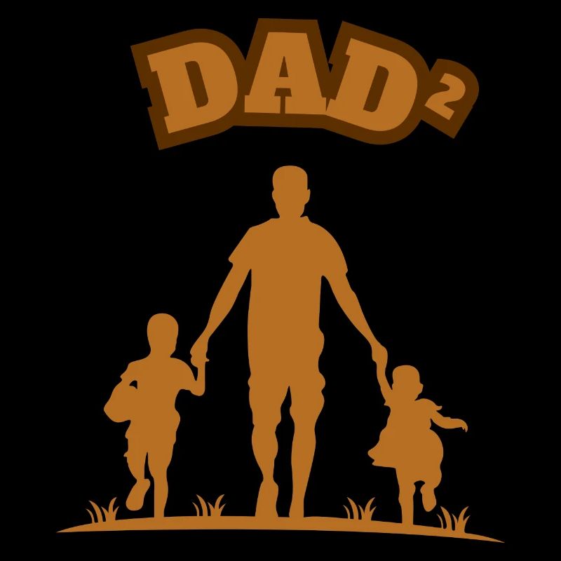 Papa² 2 Enfants Marron