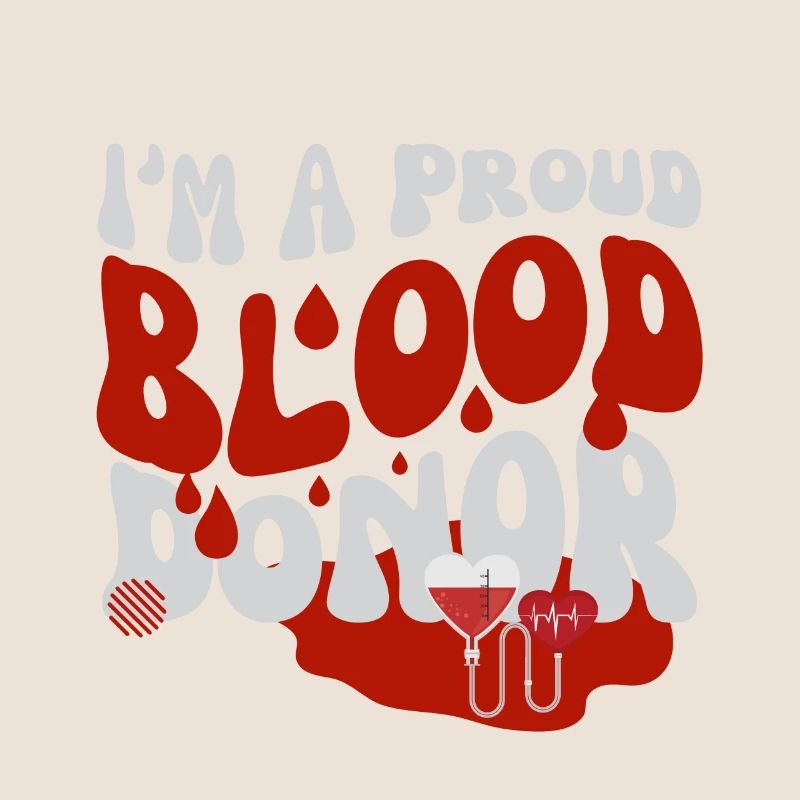 Design des Blutspendermonats Ich bin ein stolzer Blutspender