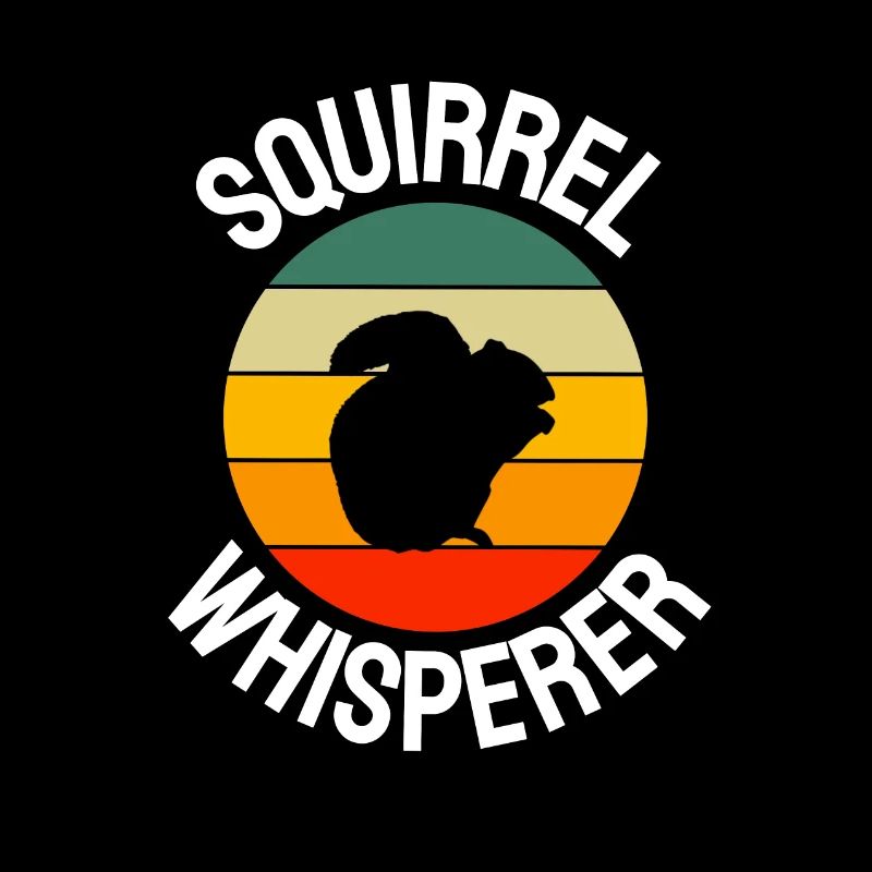 Squirrel Whispering Forest Animal Retro Squirrel