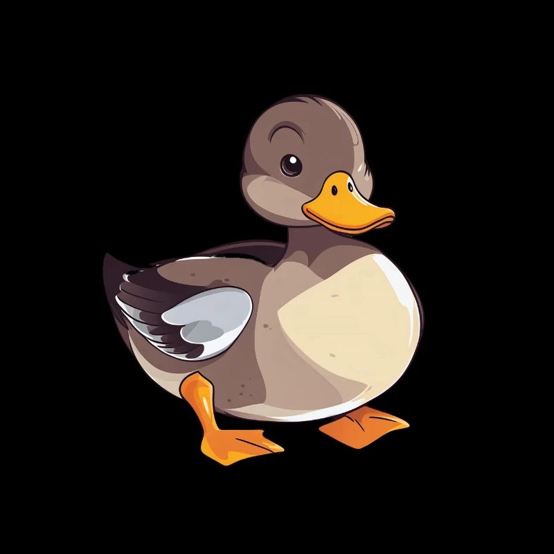 Mignon bébé canard