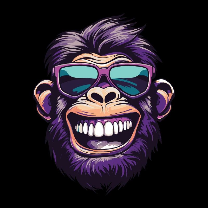Tête de singe drôle de fête de singe