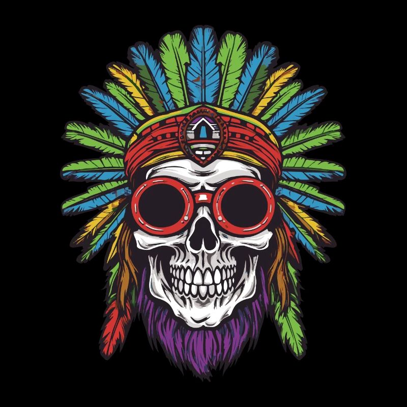 Apache Totenkopf Indianer