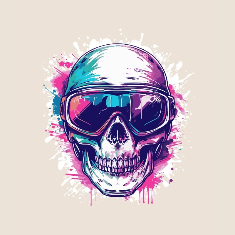 Ski Skull Ski Goggles Skull