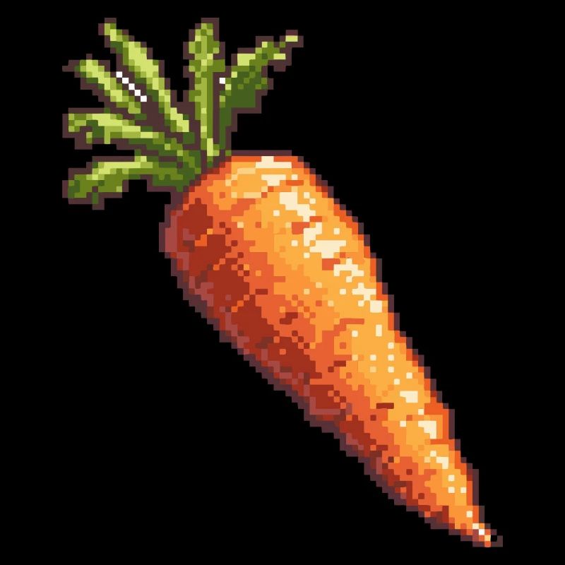 Karotte Pixel Symbol