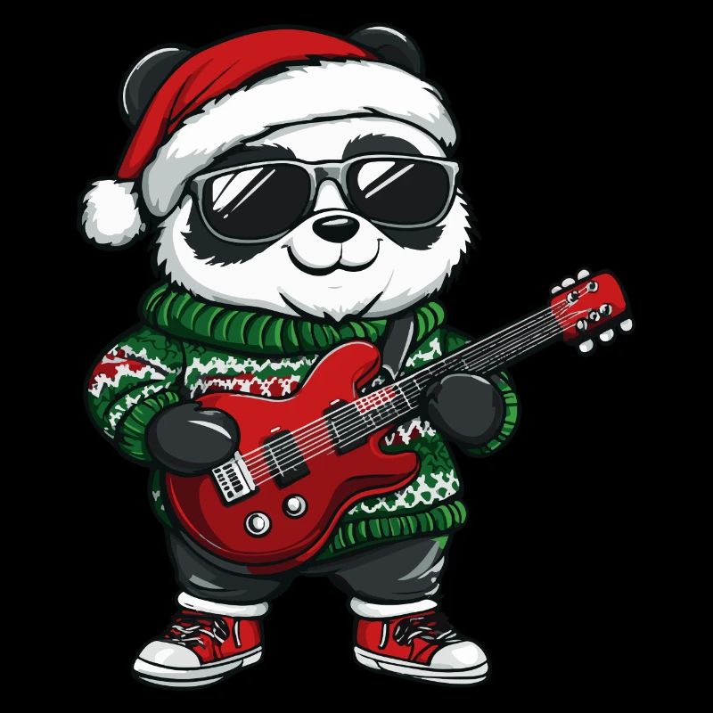 Guitare Rocker de Noël Panda