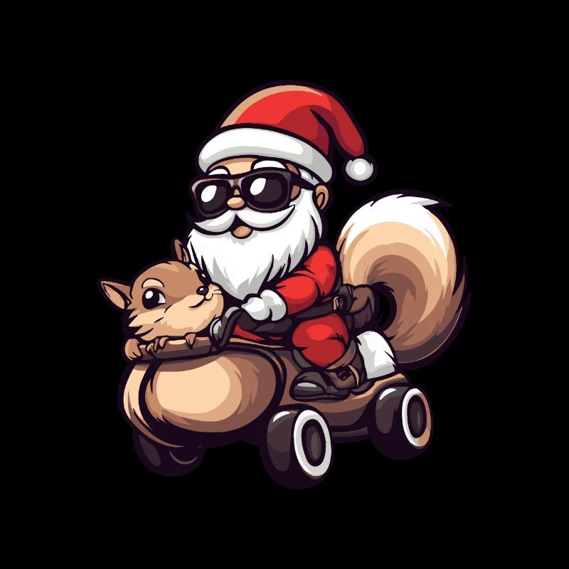Écureuil Père Noël