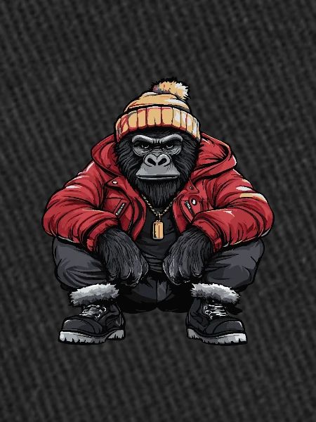 Gorille Funny Winter