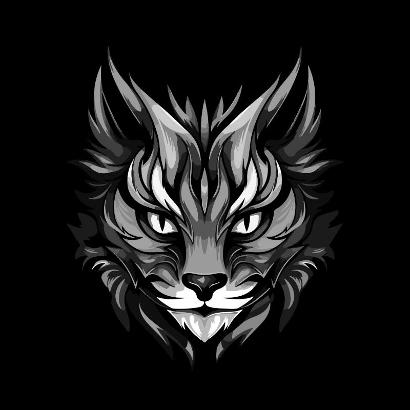 Tête d’icône de chat