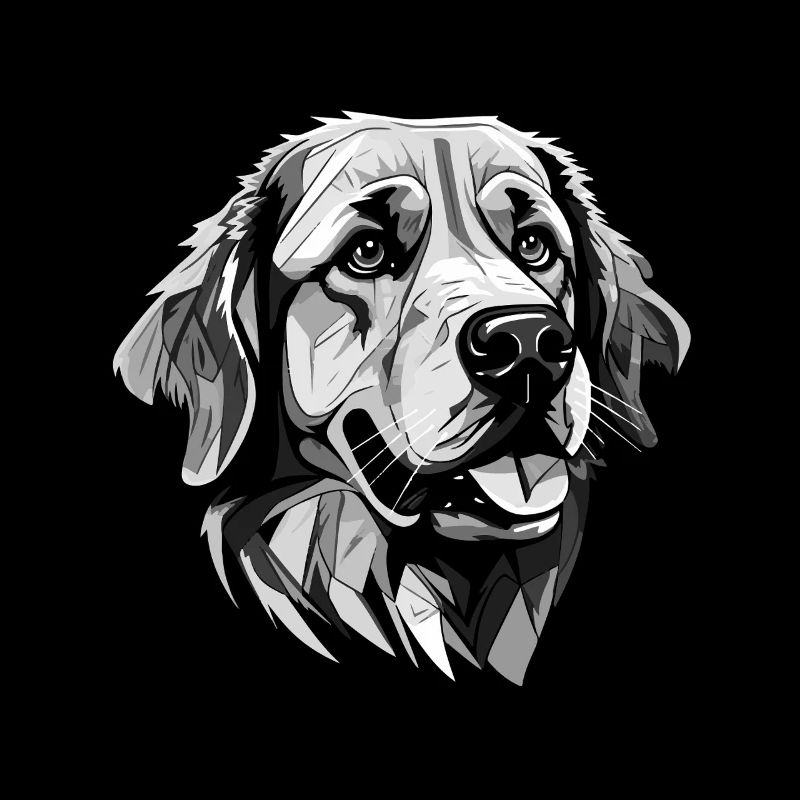 Golden Retriever Hund Kopf