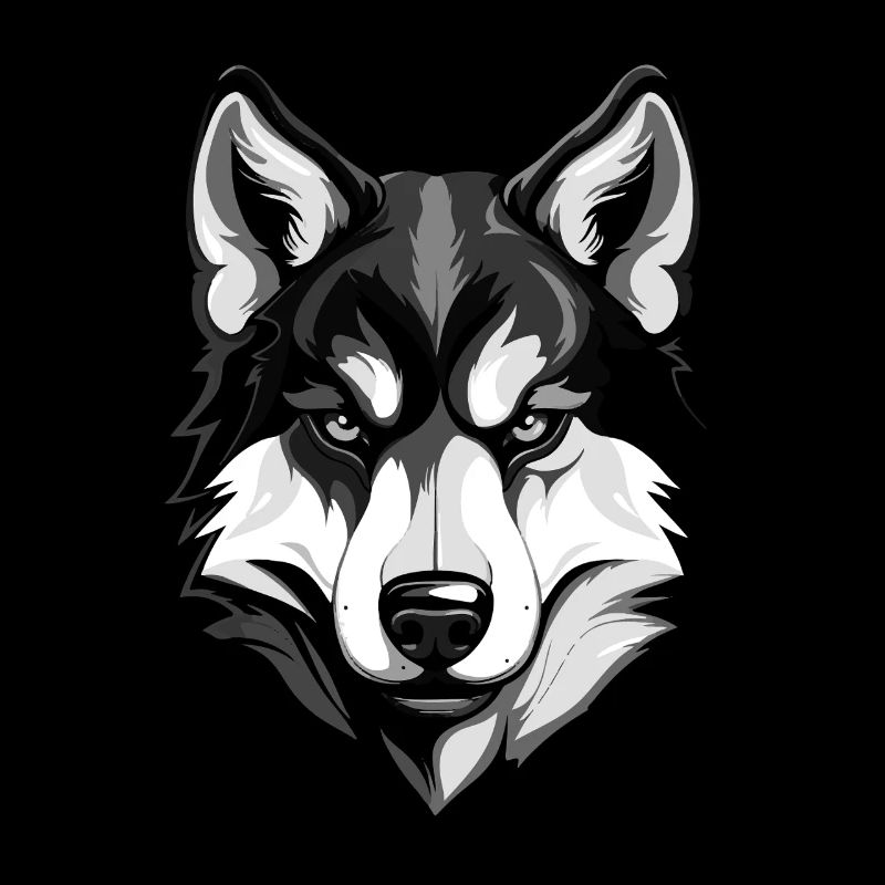 Husky Hund Kopf