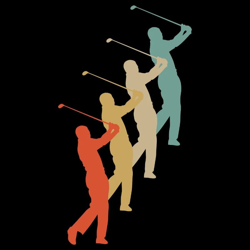 Retro Vintage Style Golf Golfer Golfer