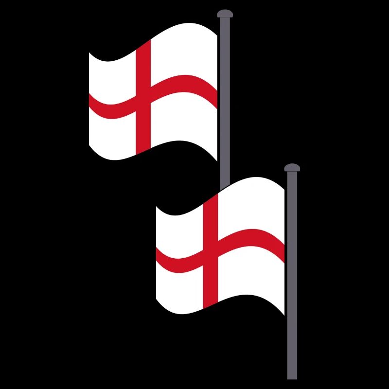 Zwei englische Flaggen