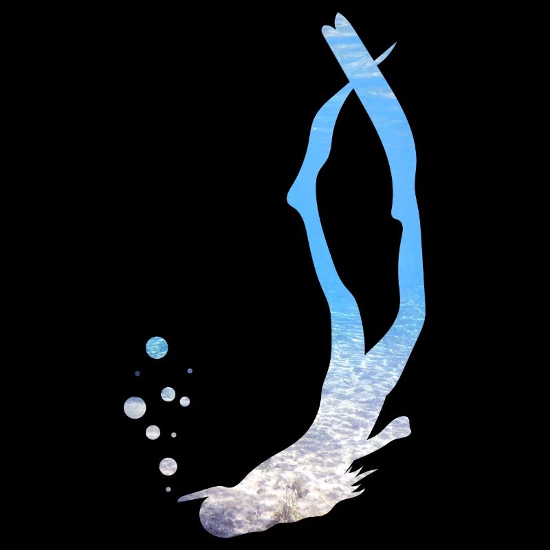 Plongeurs plongée d’apnée eau mer