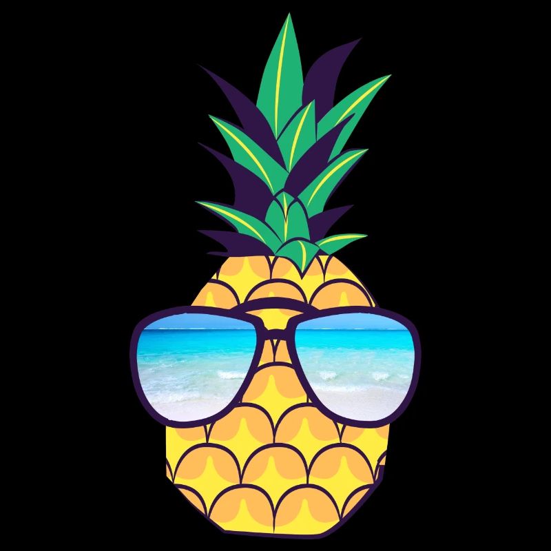 Ananas mit Brille