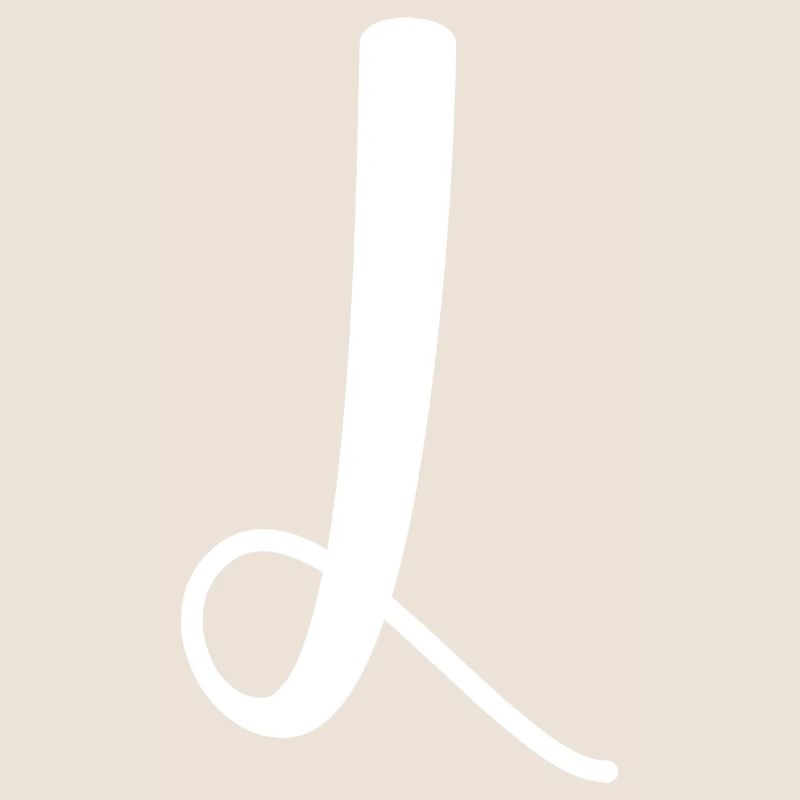 Calligraphy, initial L