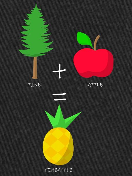 PINE+APPLE=PINEAPPLE