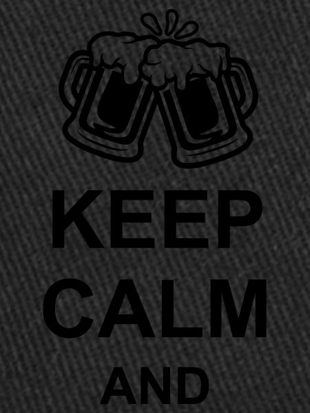 Bier Keep Calm Text